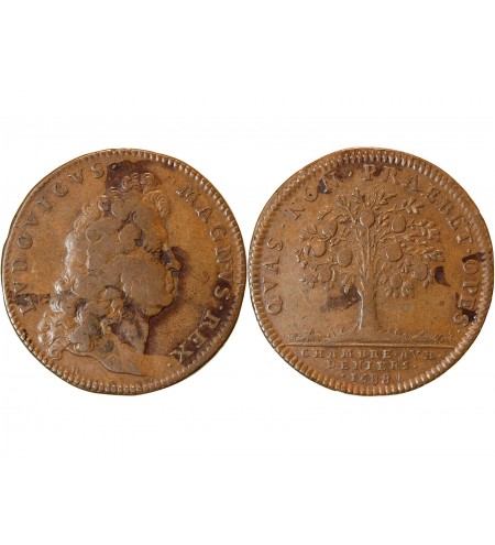 CHAMBRE AUX DENIERS, LOUIS XIV - JETON 1688