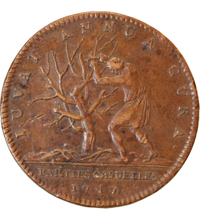 PARTIES ET REVENUES CASUELS, LOUIS XV - JETON 1747