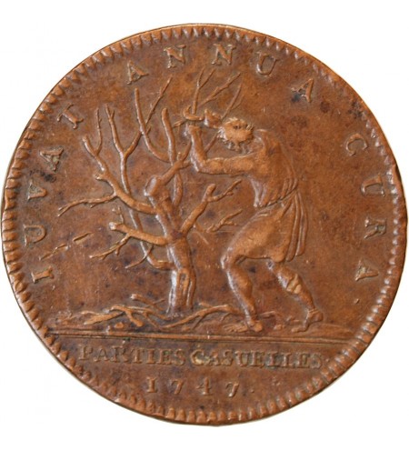 PARTIES ET REVENUES CASUELS, LOUIS XV - JETON 1747