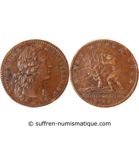 PARTIES ET REVENUES CASUELS, LOUIS XV - JETON 1747