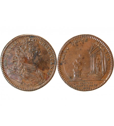 PARTIES ET REVENUES CASUELS, LOUIS XV - JETON 1735