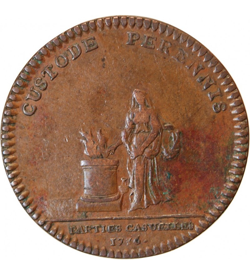 PARTIES ET REVENUES CASUELS, LOUIS XV - JETON 1736