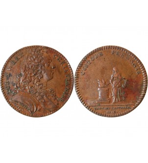 PARTIES ET REVENUES CASUELS, LOUIS XV - JETON 1736 2