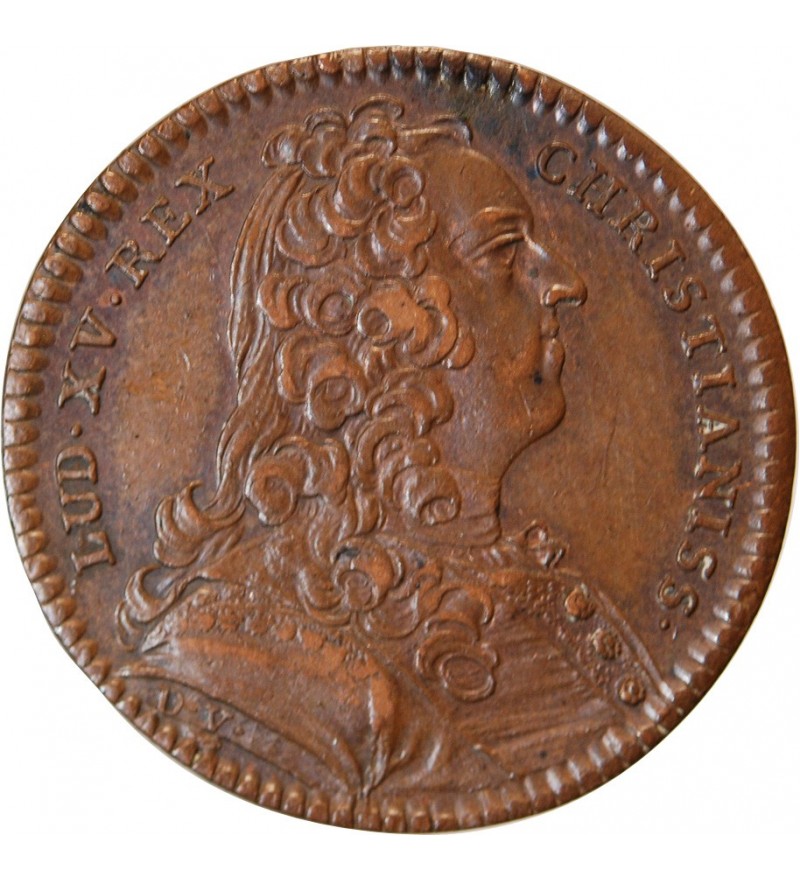 TRESOR ROYAL, LOUIS XV - JETON Cuivre 1740