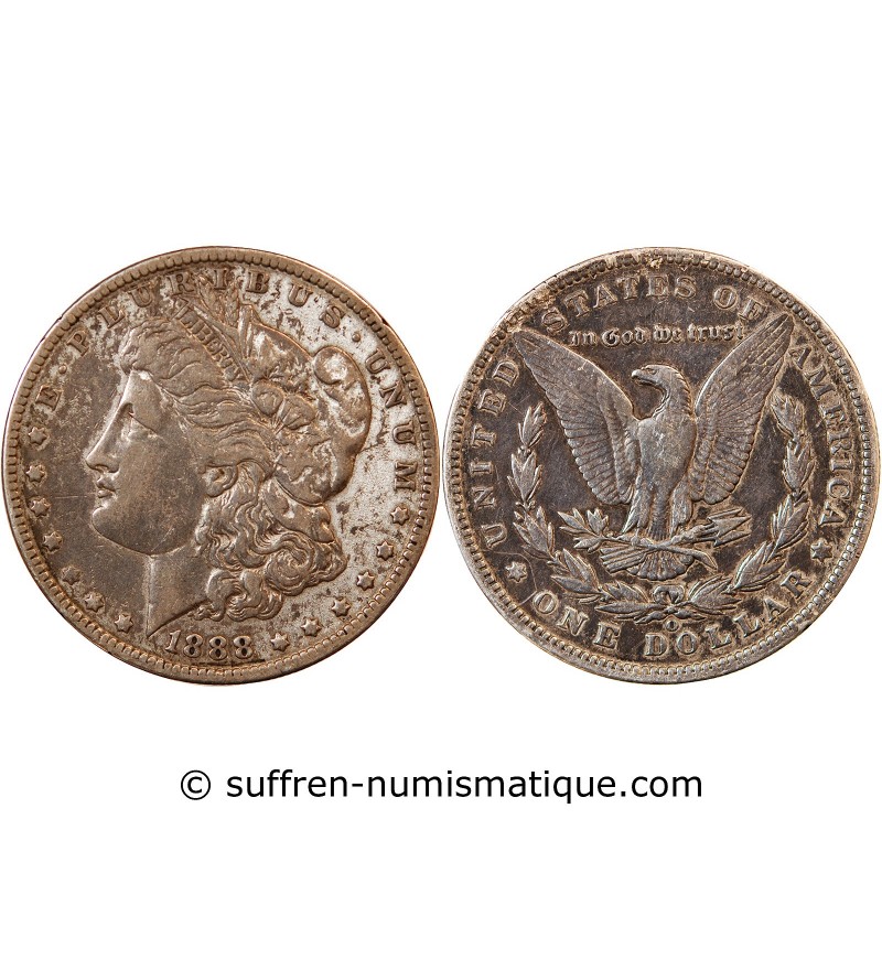 USA - DOLLAR ARGENT 1880 O NEW ORLEANS "Morgan Dollar"﻿
