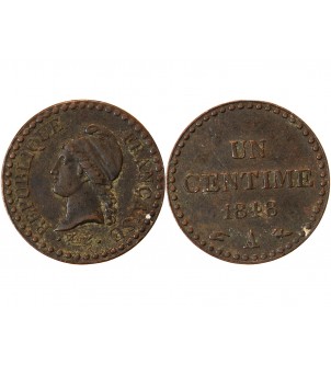 DUPRE - 1 CENTIME 1848 A PARIS 2