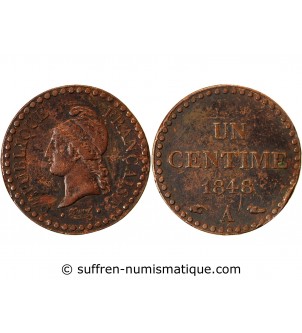 DUPRE - 1 CENTIME 1848 A PARIS