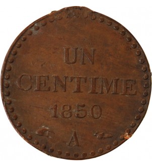 DUPRE - 1 CENTIME 1850 A PARIS﻿ "Avec accent" 2