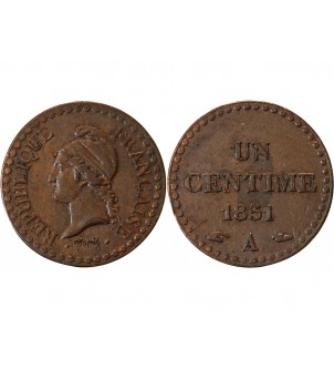DUPRE - 1 CENTIME 1851 A PARIS﻿ "Avec accent" 2