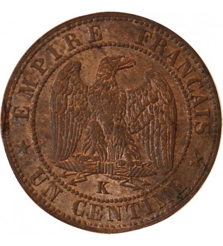 NAPOLEON III - 1 CENTIME 1854 K BORDEAUX