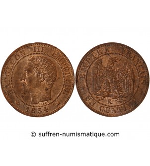 NAPOLEON III - 1 CENTIME 1854 K BORDEAUX