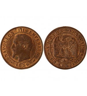 NAPOLEON III - 1 CENTIME 1856 A PARIS 2