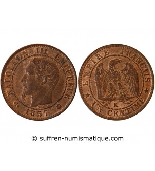 NAPOLEON III - 1 CENTIME 1857 K BORDEAUX