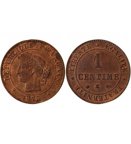 CERES - 1 CENTIME 1875 K BORDEAUX﻿