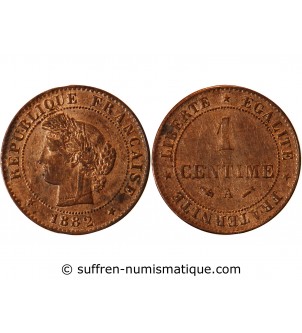 CERES - 1 CENTIME 1882 A PARIS