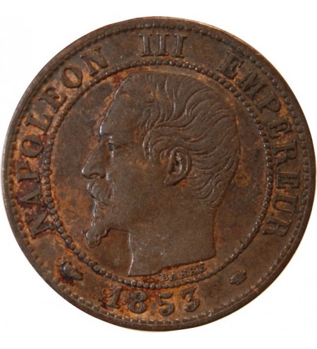 NAPOLEON III - 1 CENTIME 1853 MA MARSEILLE