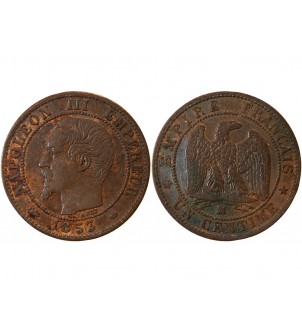NAPOLEON III - 1 CENTIME 1853 MA MARSEILLE 2