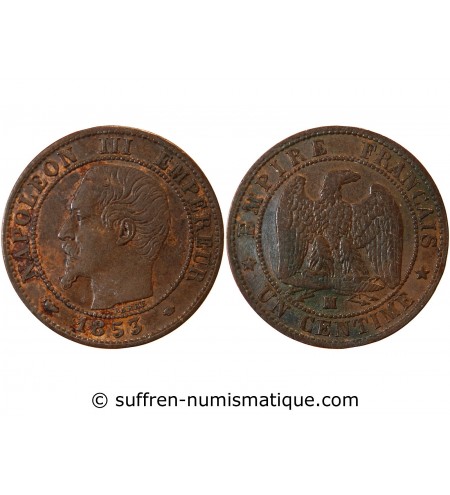 NAPOLEON III - 1 CENTIME 1853 MA MARSEILLE