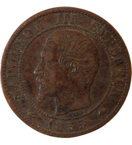 NAPOLEON III - 1 CENTIME 1855 MA MARSEILLE