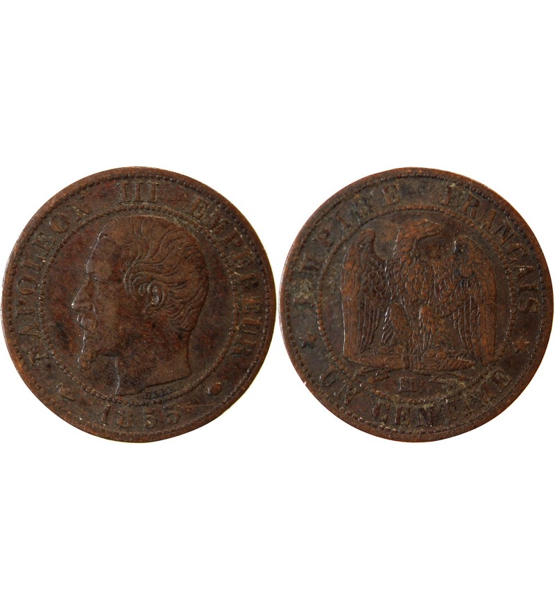 NAPOLEON III - 1 CENTIME 1855 MA MARSEILLE