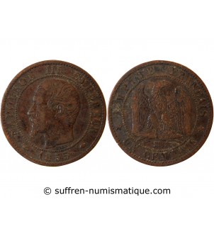 NAPOLEON III - 1 CENTIME 1855 MA MARSEILLE