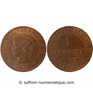 CERES - 1 CENTIME 1872 A PARIS﻿