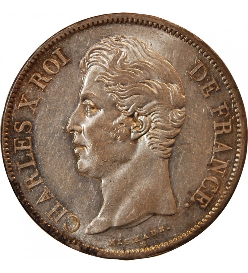 CHARLES X - 5 FRANCS ARGENT 1828 A PARIS