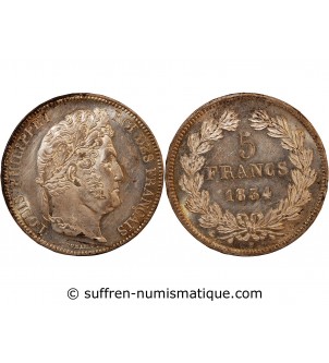 LOUIS PHILIPPE﻿ - 5 FRANCS ARGENT 1834 A PARIS