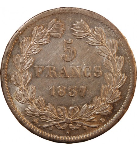 LOUIS PHILIPPE﻿ - 5 FRANCS ARGENT 1837 A PARIS