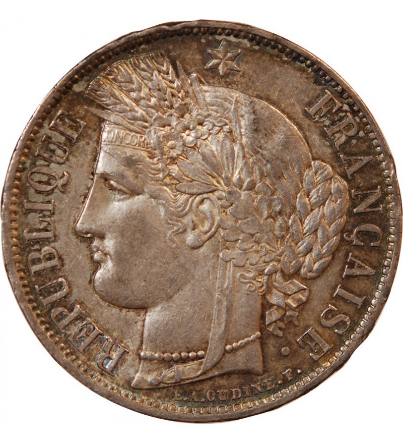 CERES - 5 FRANCS ARGENT 1851 A PARIS