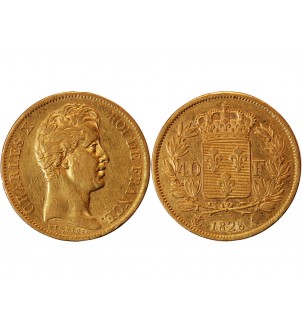 CHARLES X﻿ - 40 FRANCS OR 1828 A PARIS﻿ 2