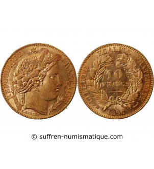 CERES ﻿- 10 FRANCS OR 1896 A PARIS﻿
