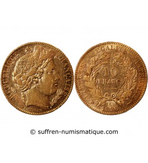 CERES ﻿- 10 FRANCS OR 1896 A PARIS﻿