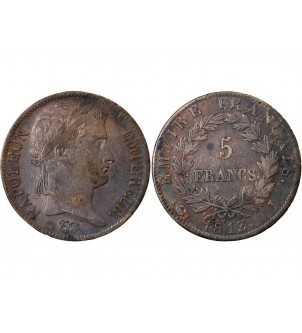 NAPOLEON I﻿ - 5 FRANCS ARGENT 1813 I LIMOGES 2
