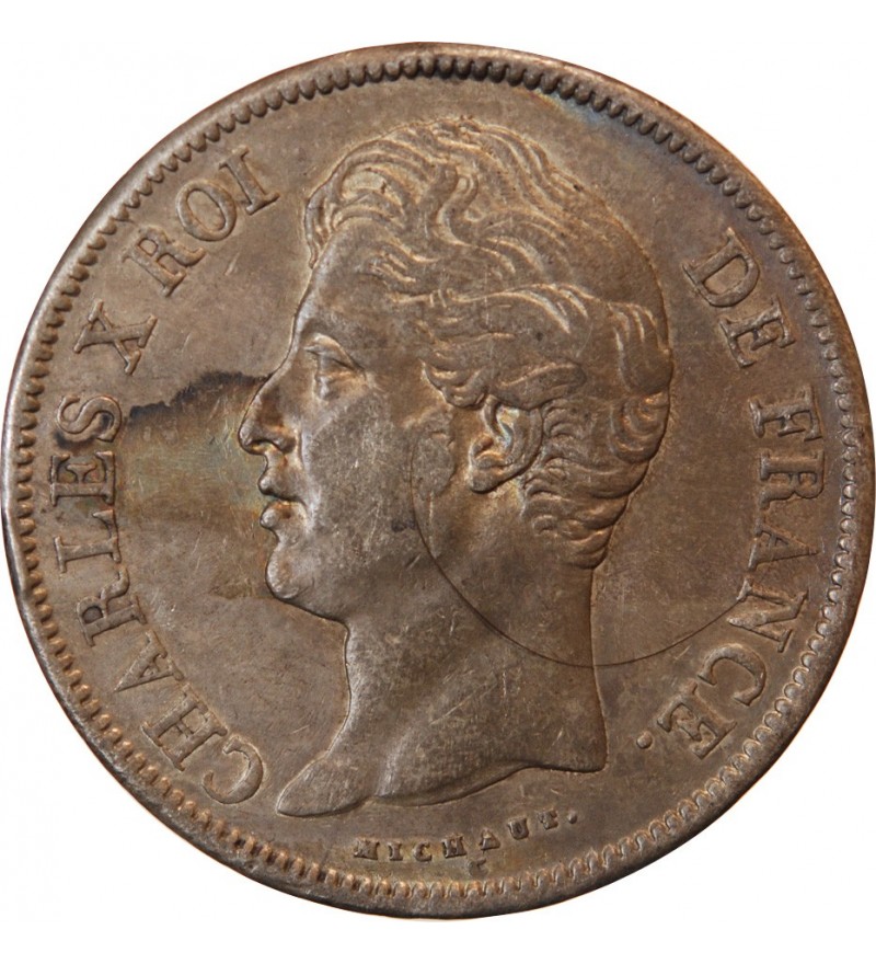 CHARLES X - 5 FRANCS ARGENT 1828 A PARIS