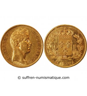 CHARLES X﻿ - 40 FRANCS OR 1828 A PARIS﻿