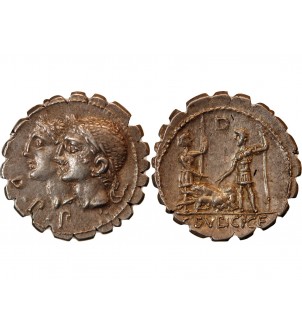 SULPICIA - DENIER SERRATUS ARGENT 106 AV JC 2