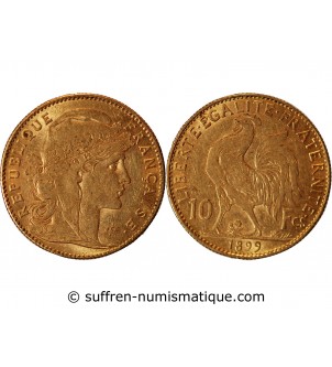 MARIANNE, COQ - 10 FRANCS OR 1899