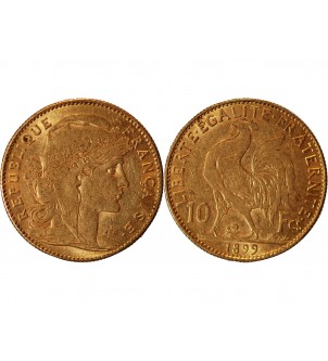 MARIANNE, COQ - 10 FRANCS OR 1899 2