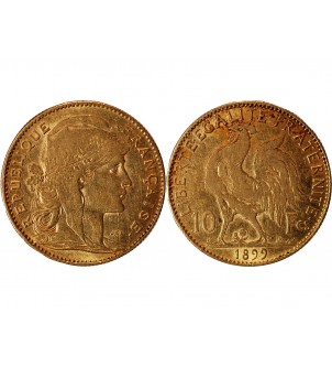 MARIANNE, COQ - 10 FRANCS OR 1899 2