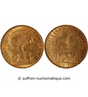 MARIANNE, COQ - 10 FRANCS OR 1899
