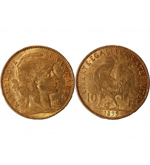 MARIANNE, COQ - 10 FRANCS OR 1899 2