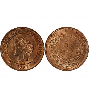 CERES - 5 CENTIMES 1897 A PARIS 2