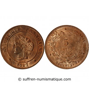 CERES - 5 CENTIMES 1897 A PARIS