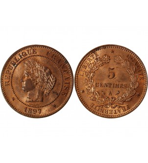 CERES - 5 CENTIMES 1897 A PARIS 2