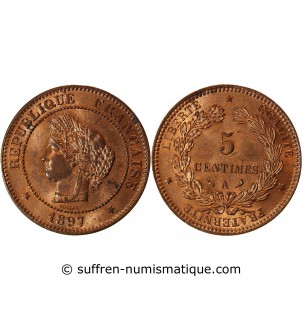 CERES - 5 CENTIMES 1897 A PARIS