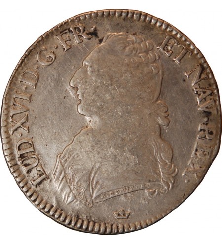 LOUIS XVI - ECU AUX BRANCHES D'OLIVIER 1778 M TOULOUSE R1