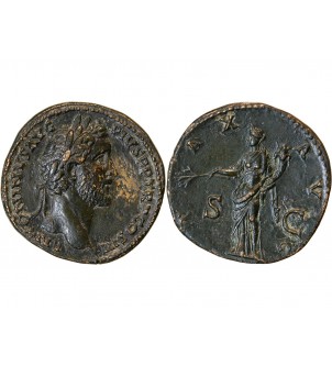 ANTONIN LE PIEUX - SESTERCE ROME 144 ROME 2