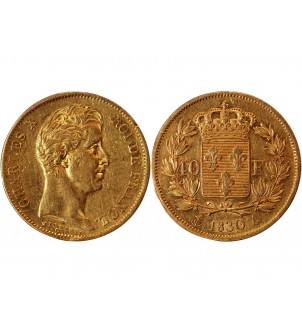 CHARLES X﻿ - 40 FRANCS OR 1830 A PARIS﻿ 2