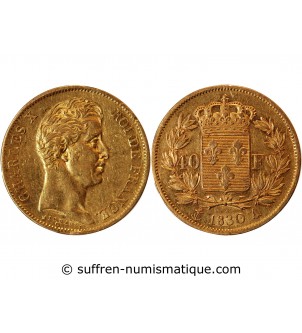 CHARLES X﻿ - 40 FRANCS OR 1830 A PARIS﻿